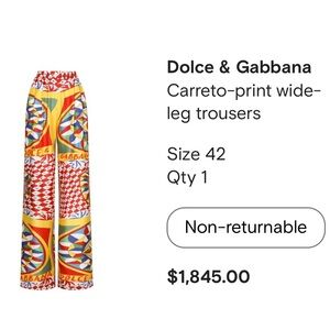 Dolce and Gabbana Brand New Pants!! Never worn!!